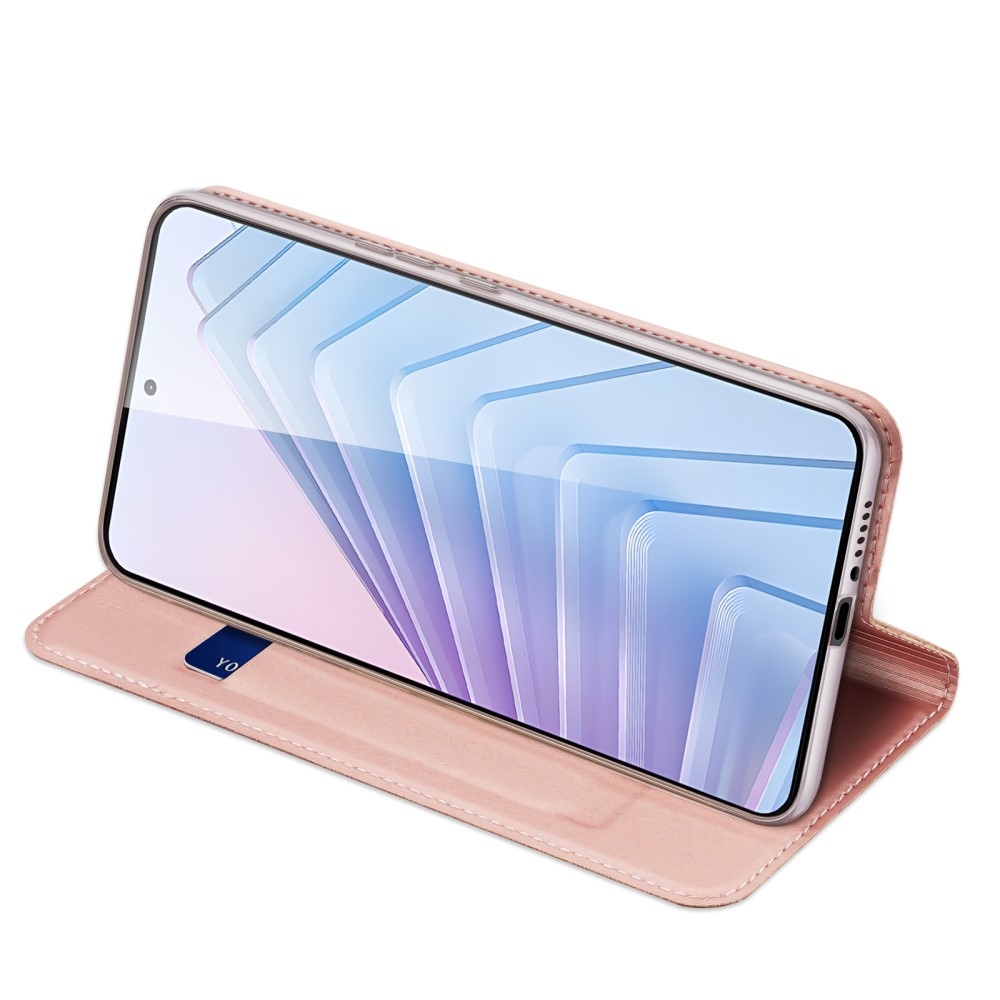 DUX könyvtáska Xiaomi Redmi Note 14 5G - rózsaarany