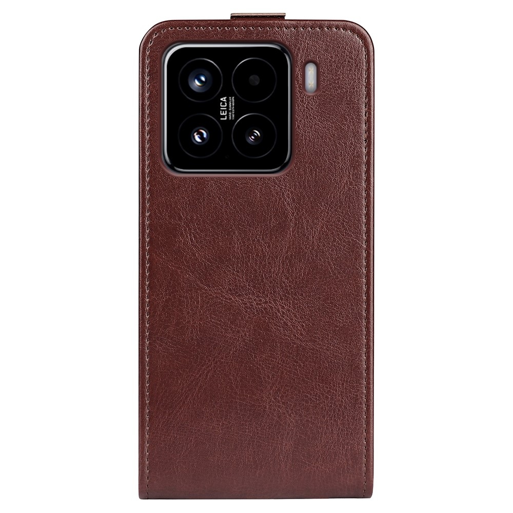 Függőleges könyvtáska Xiaomi 15-öshöz - barna