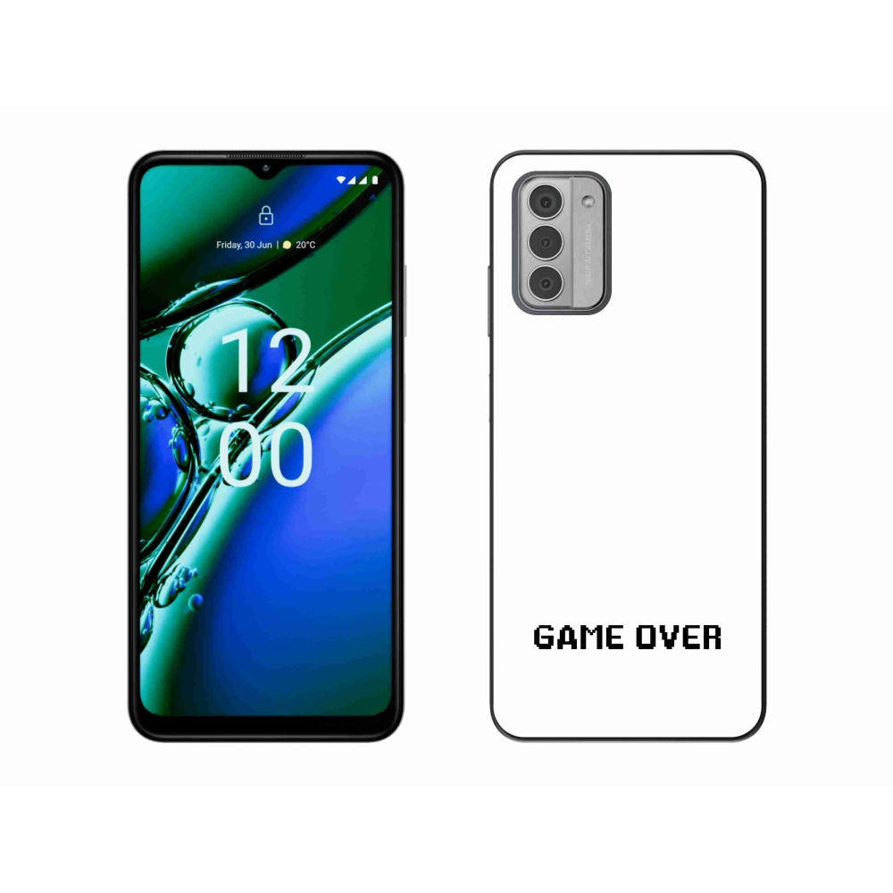 Zselés borítás mmCase a Nokia G42 készülékhez - játék fehér háttéren