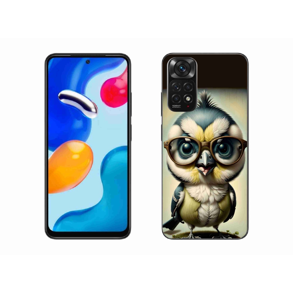 Gél borítás mmCase a Xiaomi Redmi Note 11 4G - cub szemüveggel