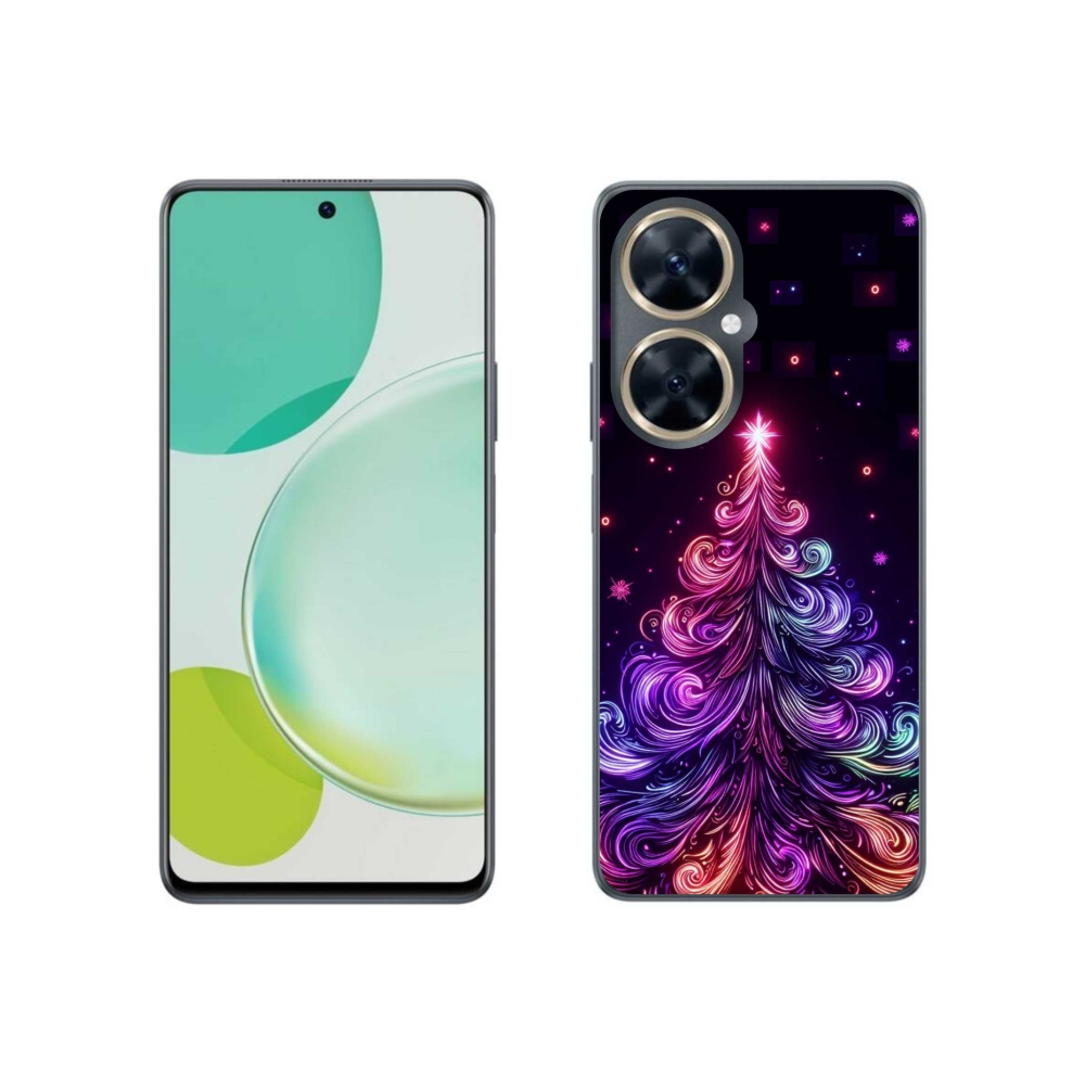 Gél borítás mmCase a Huawei Nova 11i készülékhez - neon karácsonyfa 1