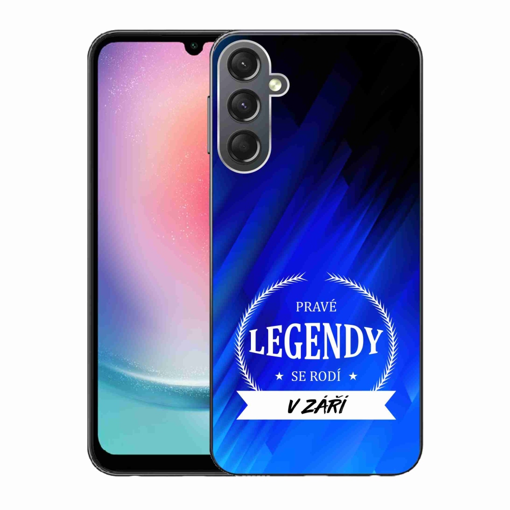 Gél borító mmCase Samsung Galaxy A24 - Legendák szeptemberben kék háttérrel