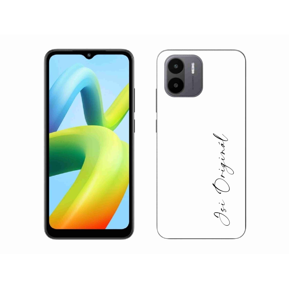 Gél borító mmCase a Xiaomi Redmi A1-hez - te vagy az eredeti fehér háttér