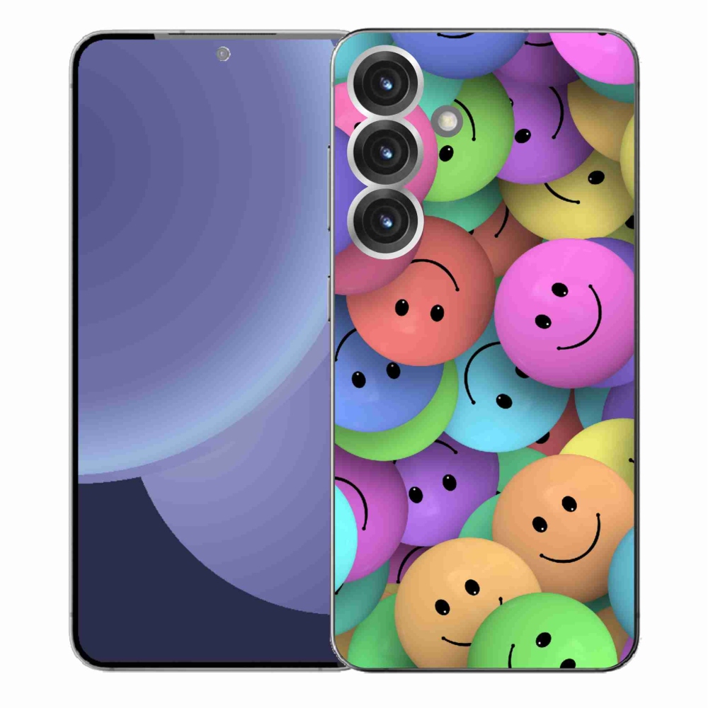 Gél borító mmCase Samsung Galaxy S25+ készülékhez - színes smiley-k