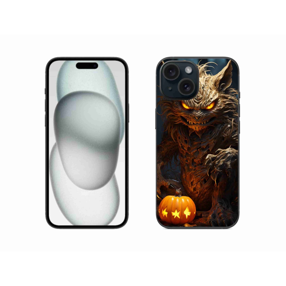 Gél borítás mmCase iPhone 15 készülékhez - Halloween szörnyeteg