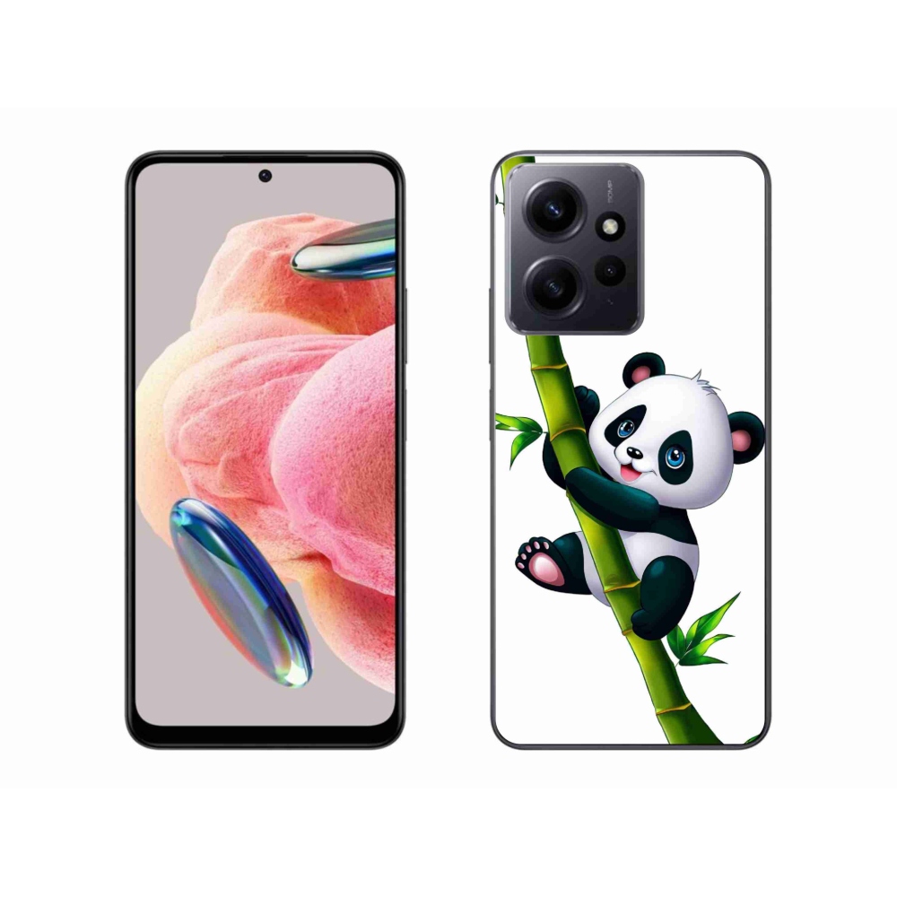 Gél borítás mmCase a Xiaomi Redmi Note 12 4G-hez - panda a bambuszon