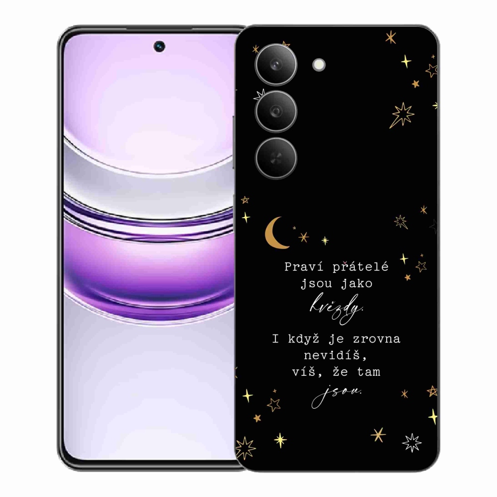 Gél borítás mmCase a Realme 14x 5G - idézet 6 fekete háttérrel