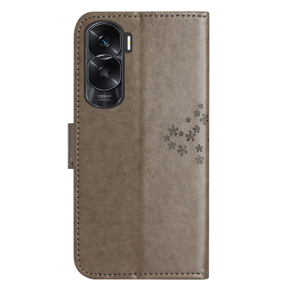 Fa könyvtáska Honor 90 Lite-hoz - szürke