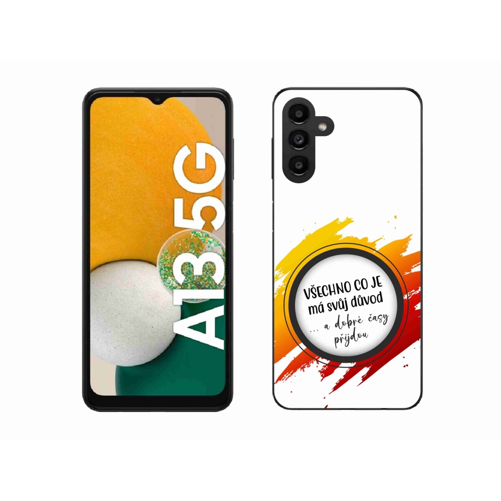 Gél borítás mmCase Samsung Galaxy A13 5G - idézet 3 fehér háttér