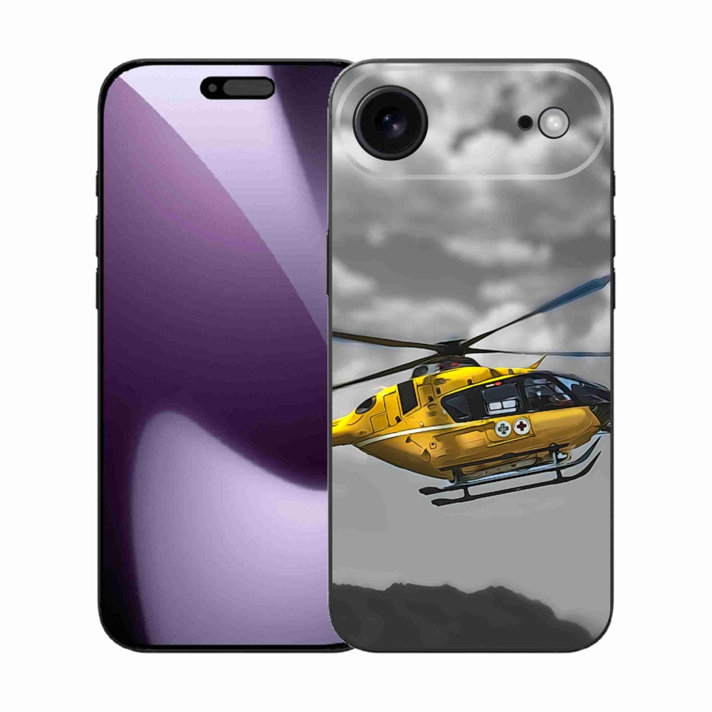 Zselés borítás mmCase iPhone 17 Air készülékhez - sárga helikopter