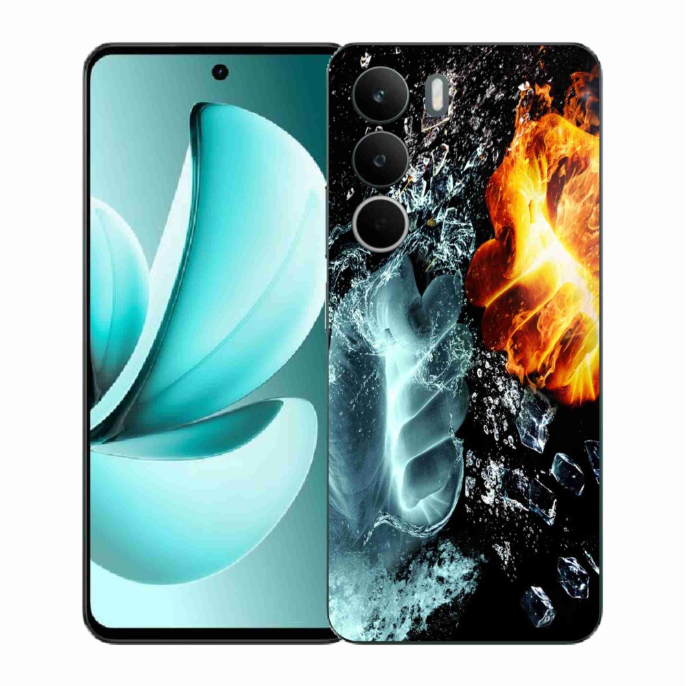 Zselés borítás mmCase a Realme C71 készülékhez - víz és tűz