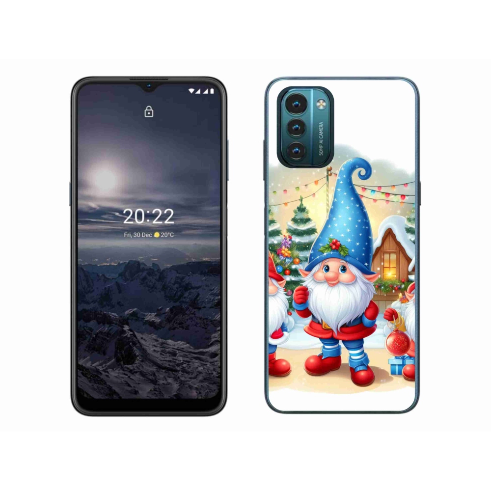 Zselés borítás mmCase a Nokia G11/G21 készülékhez - Karácsonyi manók