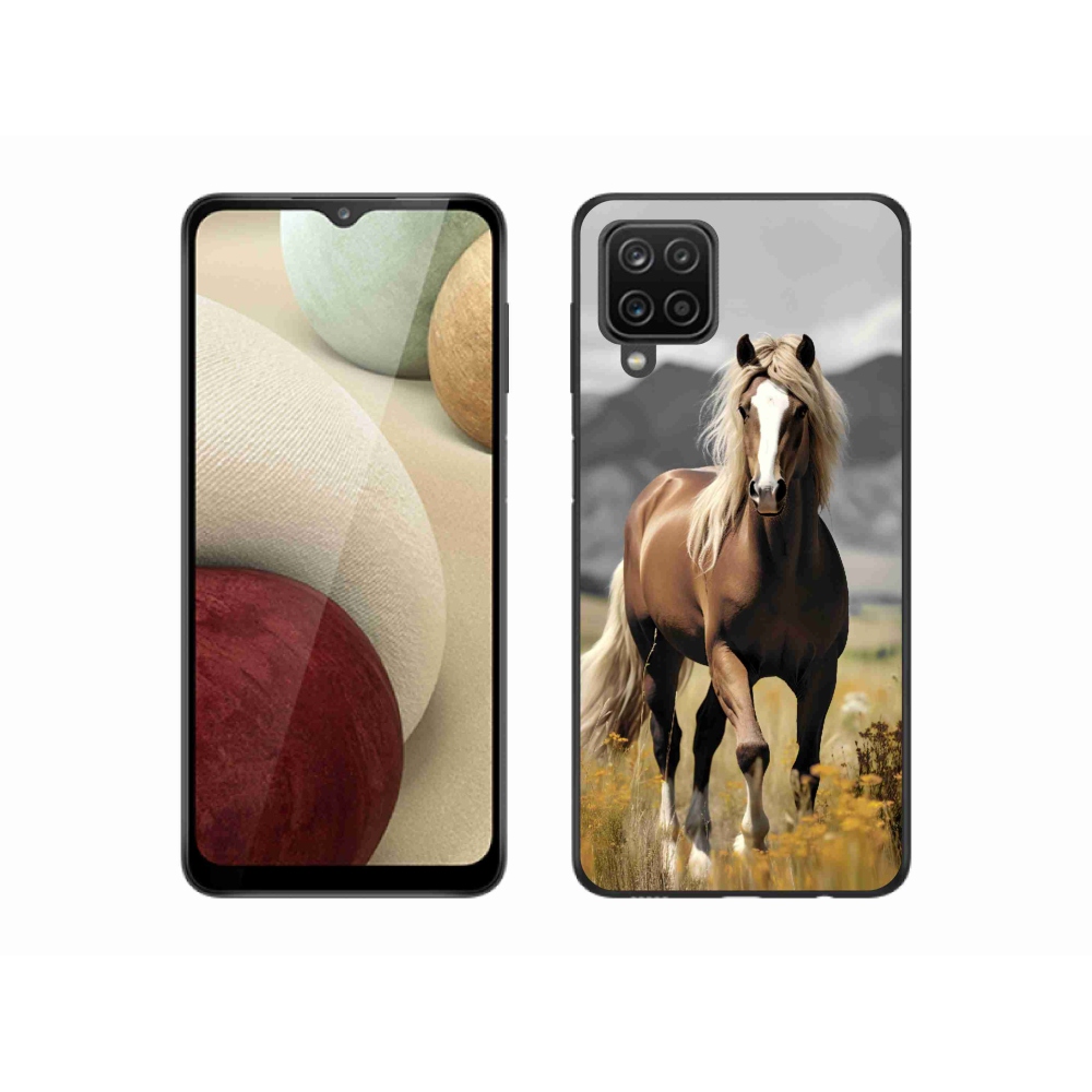Zselés borítás mmCase Samsung Galaxy A12 - barna ló 1