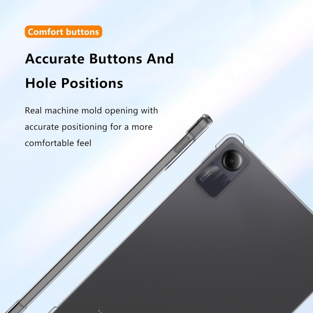 Átlátszó zselés tok megerősített sarkokkal Xiaomi Redmi Pad SE-hez - átlátszó