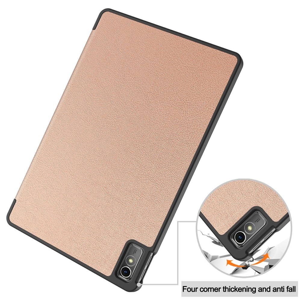 Ügyes záró tok Lenovo Tab M10 5G-hez - rózsa arany