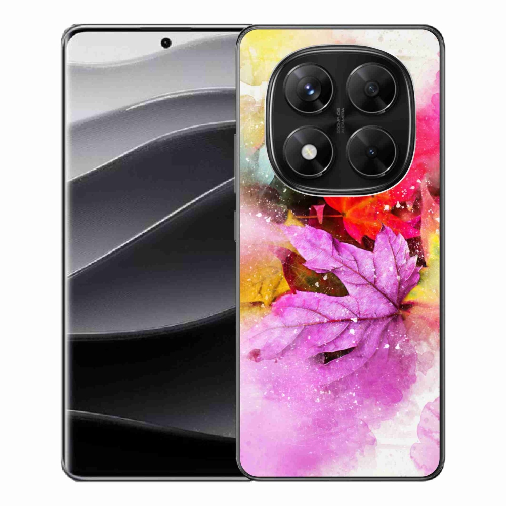 Gél borítás mmCase a Xiaomi Redmi Note 14 Pro 5G/Poco X7 5G számára - színes levelek