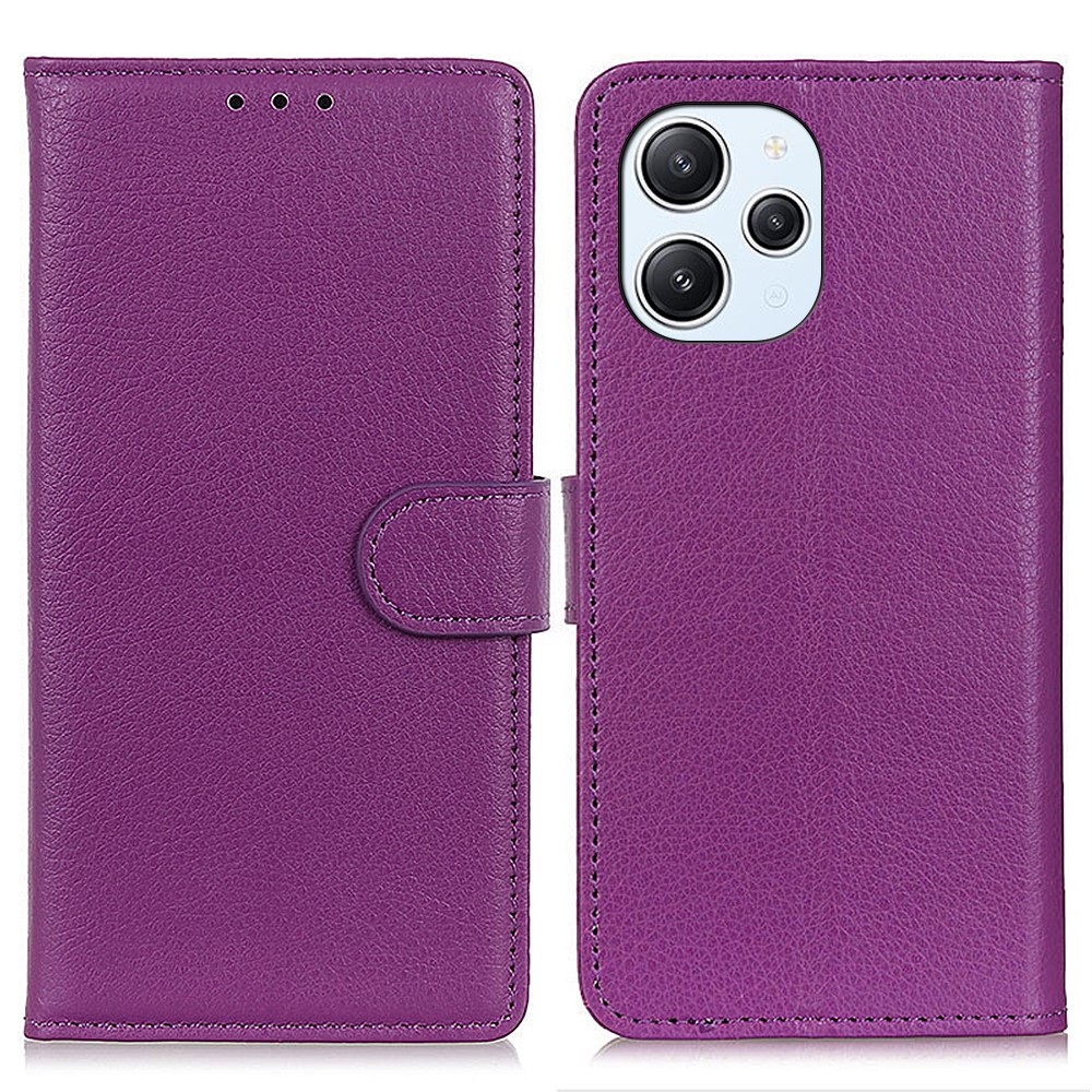 Litchie könyv tok a Xiaomi Redmi 12 4G/5G készülékhez - lila