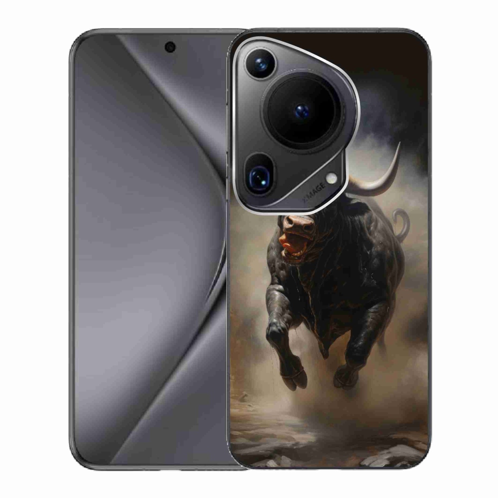 Gél borítás mmCase a Huawei Pura 70 Ultra készülékhez - dühös bika
