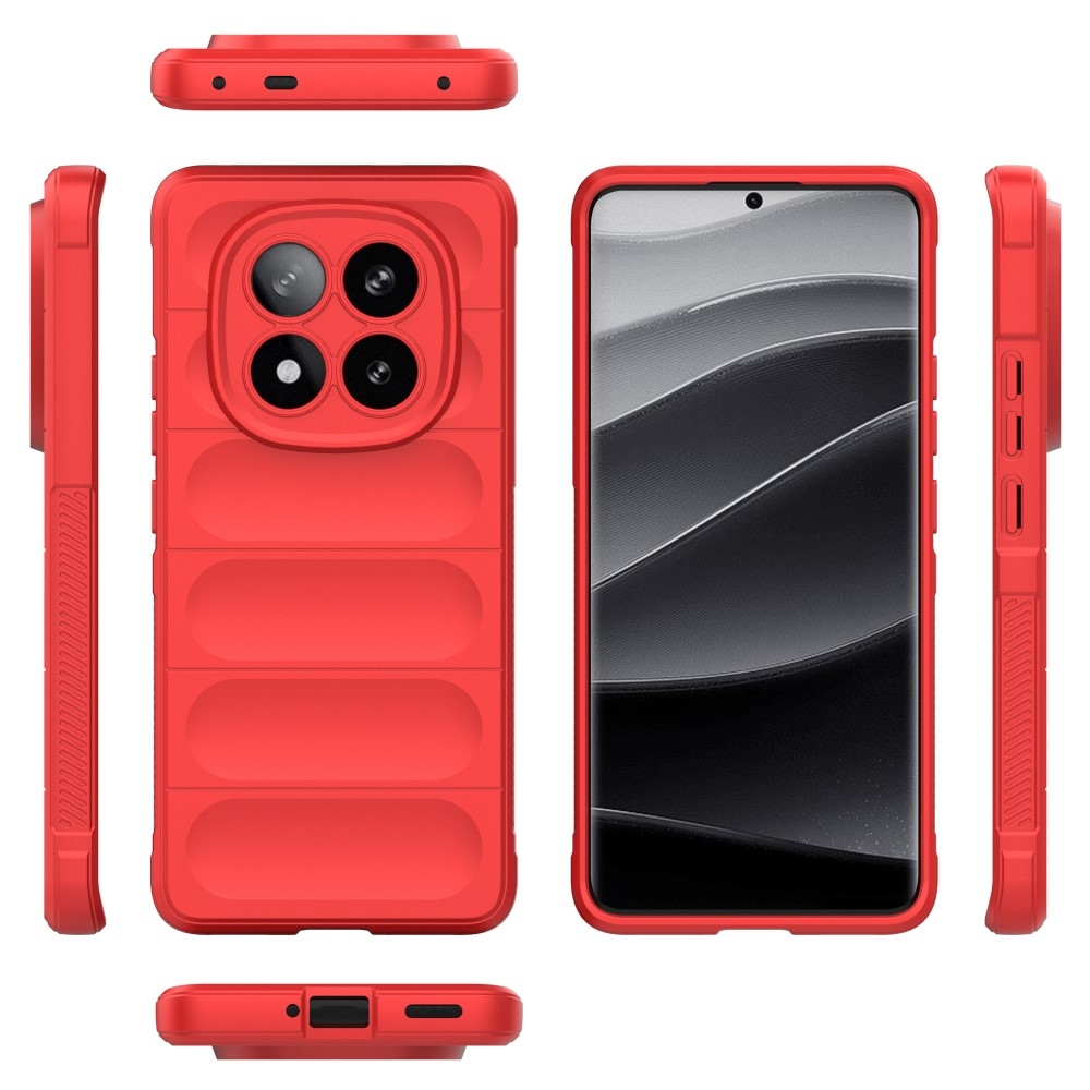 Rugg tartós zselés tok Xiaomi Redmi Note 14 Pro+ 5G - piros