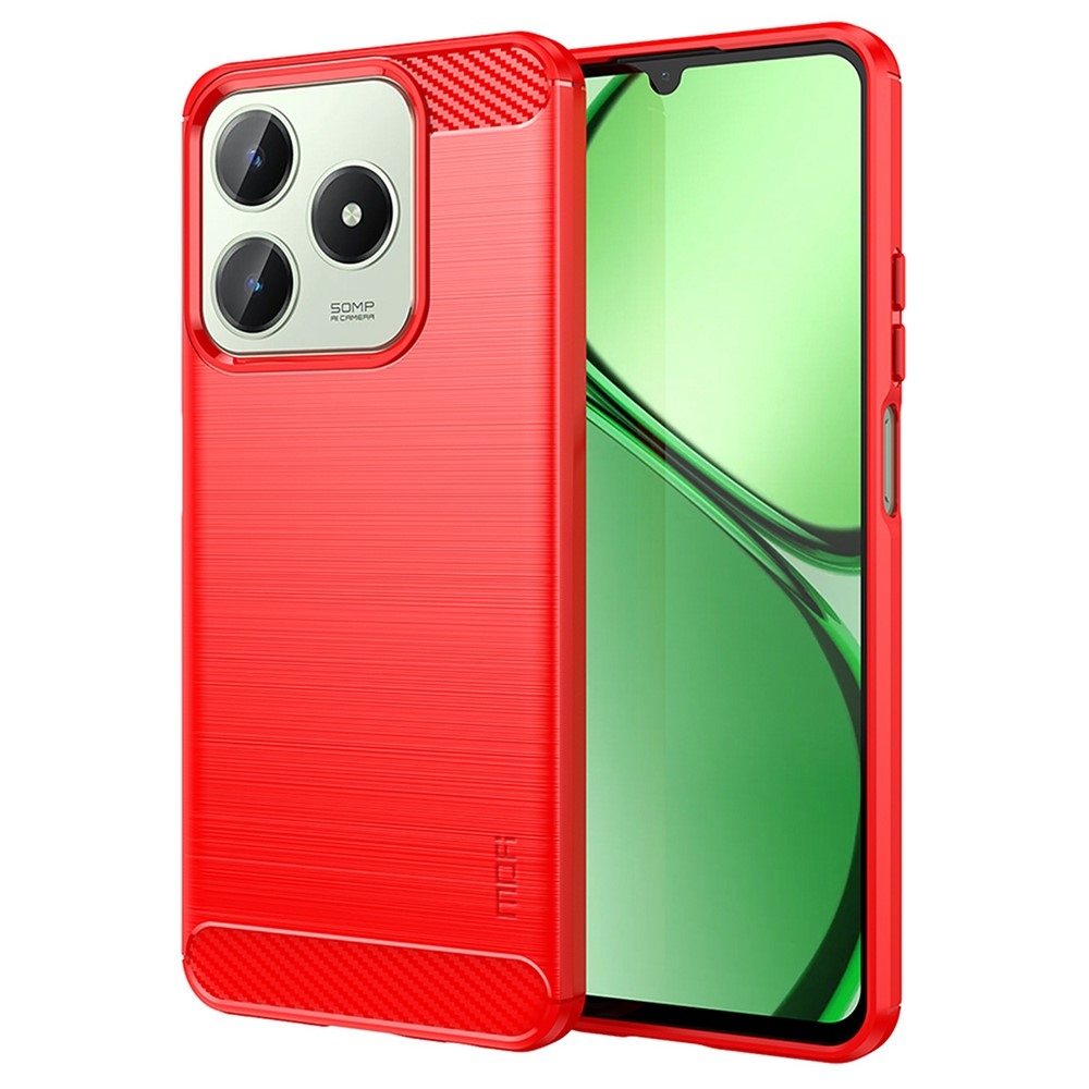 Szénálló zselés tok a Realme C61/C63 készülékhez - piros színben