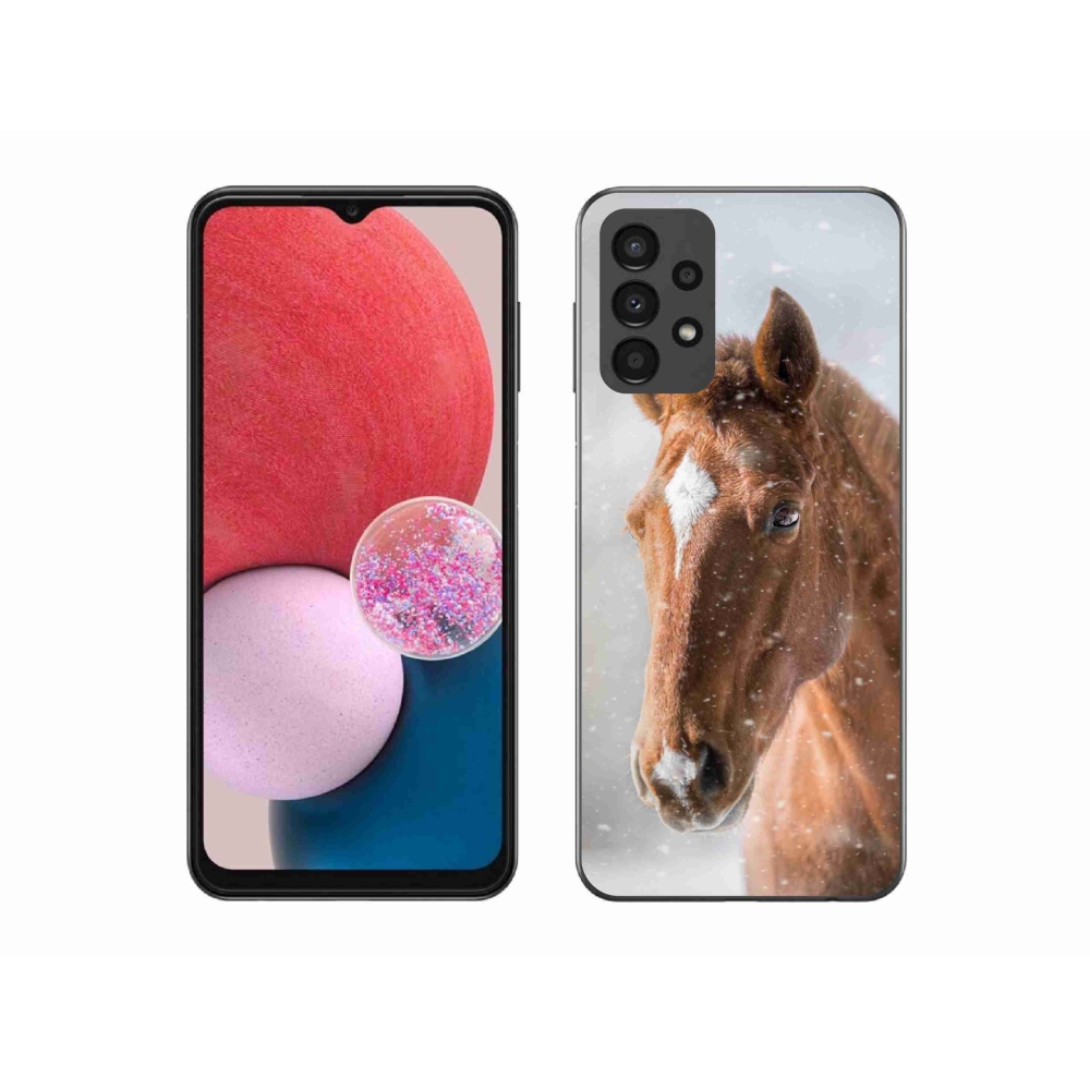 Zselés borítás mmCase Samsung Galaxy A13 4G - barna ló 2
