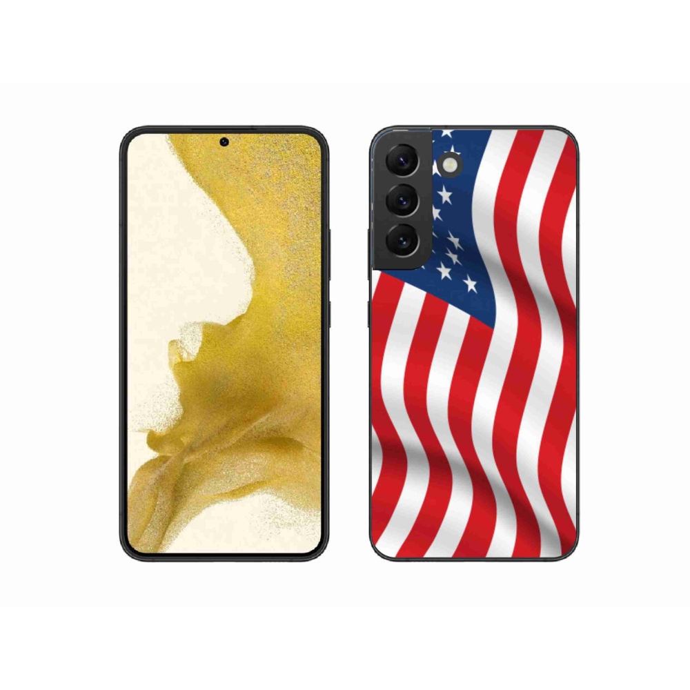 Gél védőhuzat mmCase Samsung Galaxy S22+ 5G - amerikai zászlóhoz
