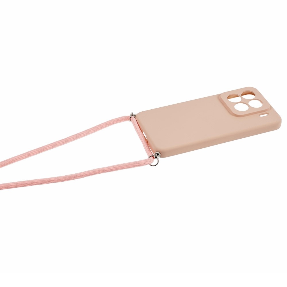 Bélelt zselés tok zsinórral Xiaomi 15 Pro-hoz - rózsaszínű