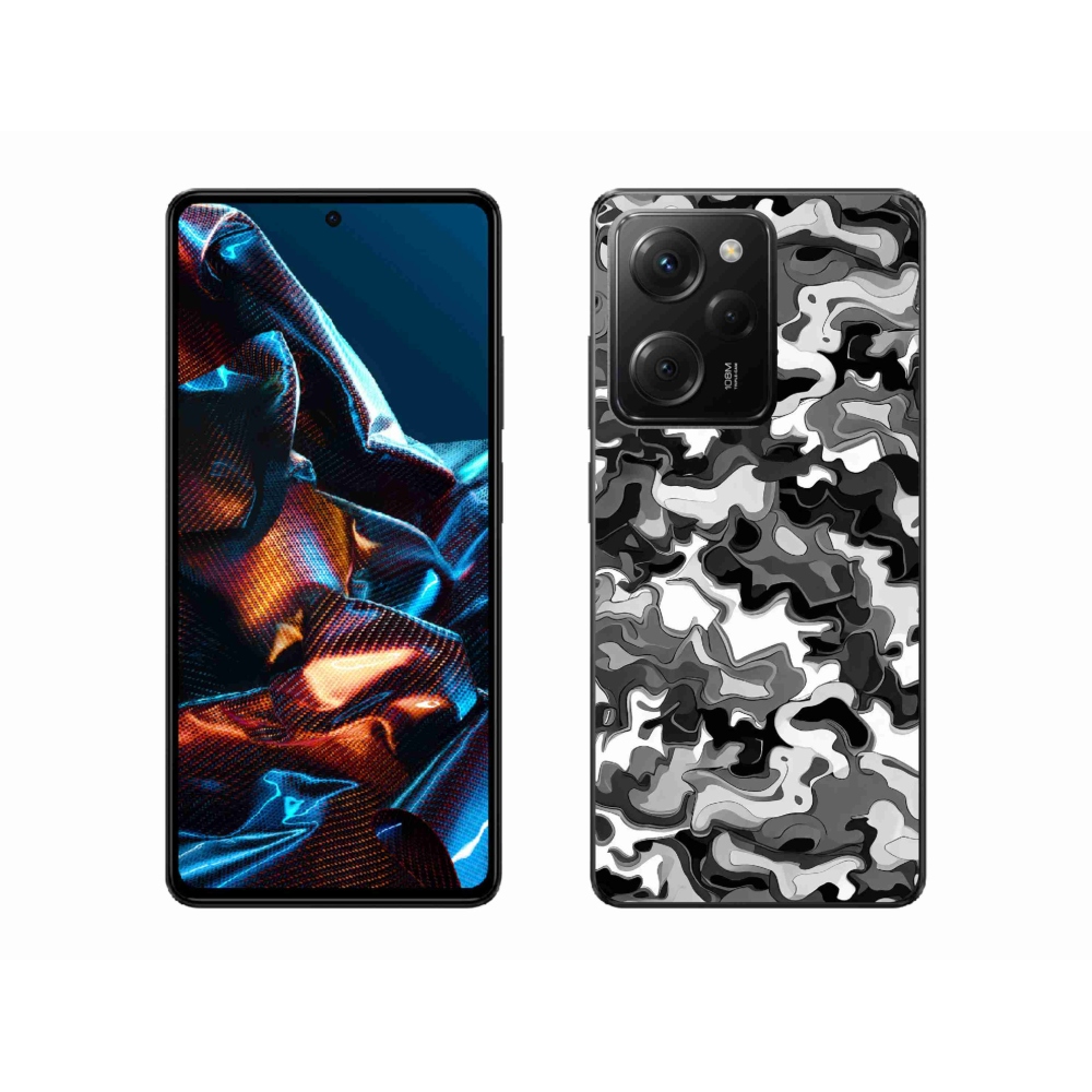 Gél borítás mmCase a Xiaomi Poco X5 Pro 5G számára - álcázó minta 3