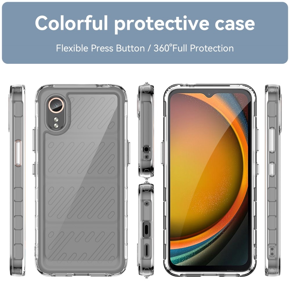 Gél tok kemény hátlappal Samsung Galaxy Xcover 7 készülékhez - átlátszó