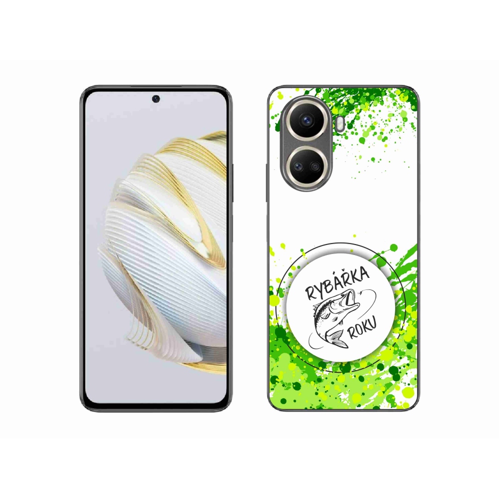 Gél borító mmCase a Huawei Nova 10 SE-n - az év horgásza fehér háttérrel