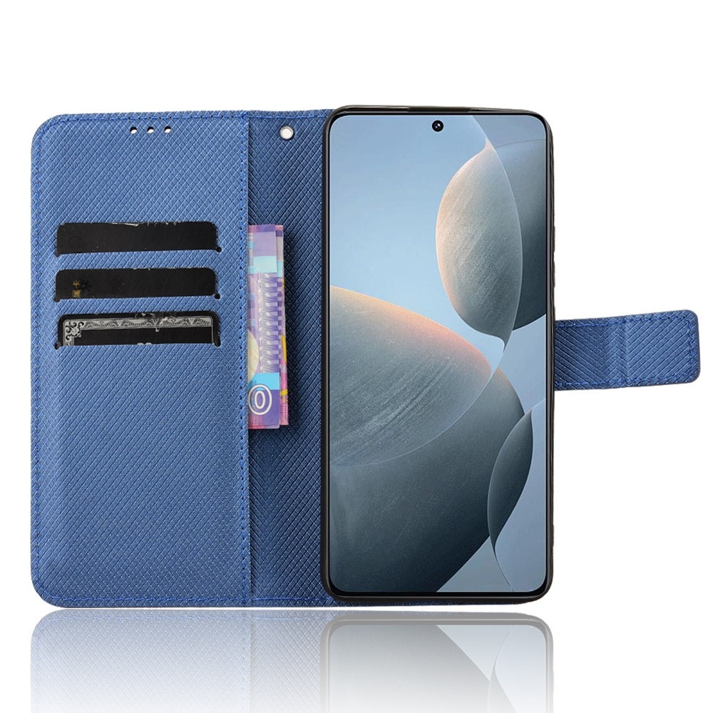 Csuklótáska a Xiaomi Poco X6 Pro 5G számára - kék