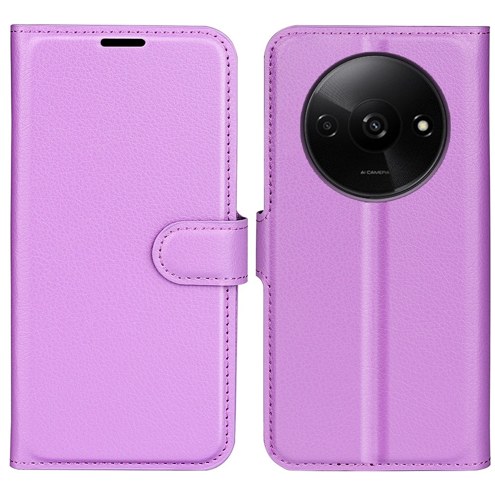 Litchi könyv tok Xiaomi Redmi A3-hoz - lila
