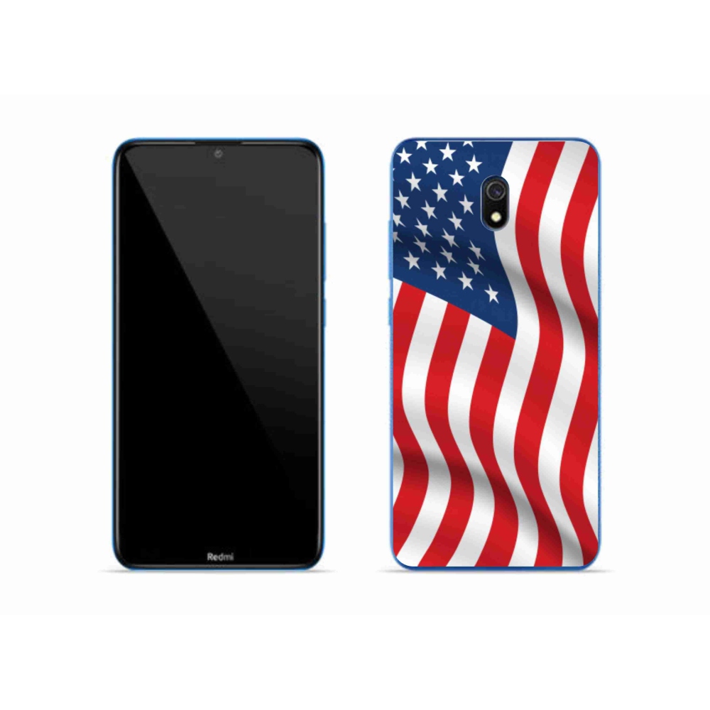 Gél borítás mmCase a Xiaomi Redmi 8A számára - amerikai zászló
