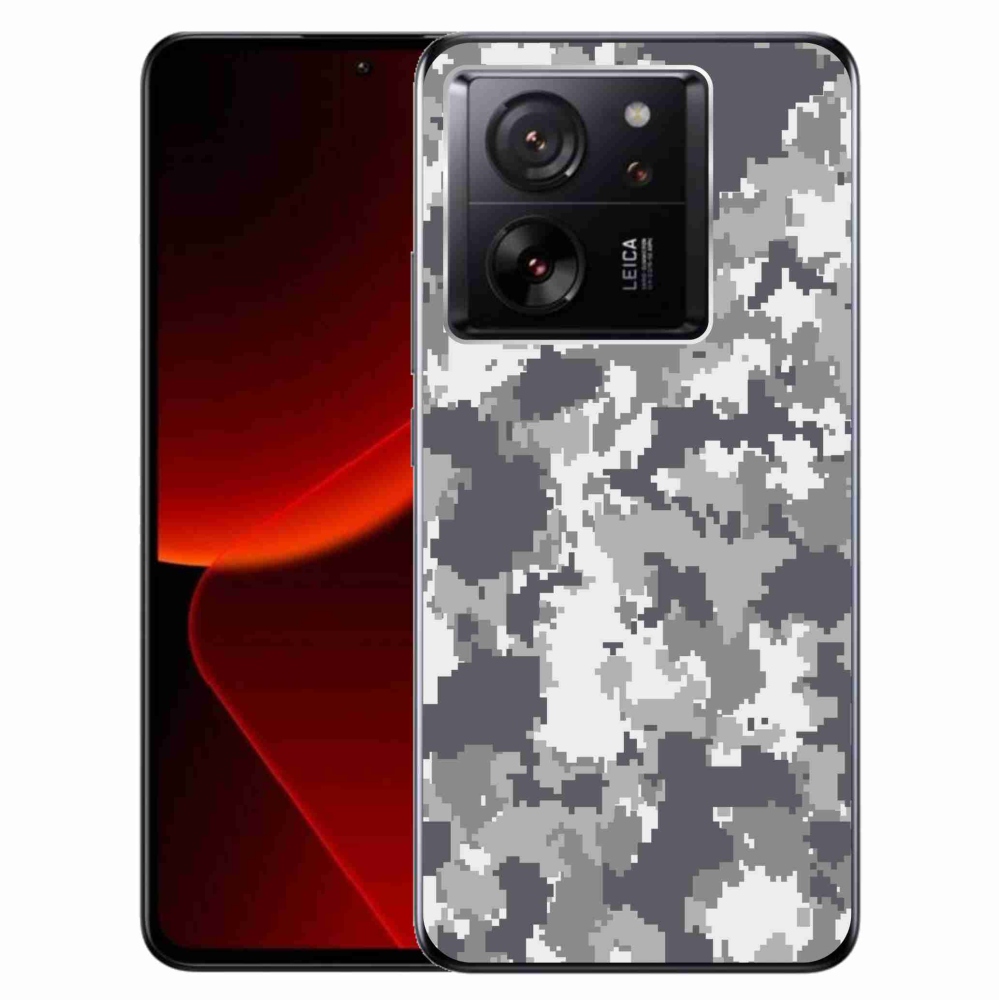 Gél borítás mmCase a Xiaomi 13T/13T Pro számára - álcázó mintázat 2