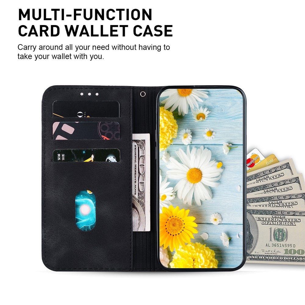 Lily könyv tok Xiaomi Redmi 15C 4G/5G (173mm) - fekete