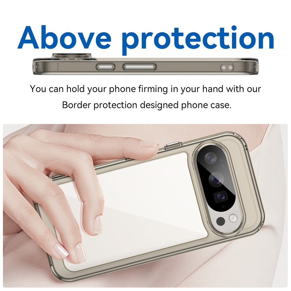 Gél tok fix hátlappal a Google Pixel 10 Pro/Pixel 10 készülékhez - szürke