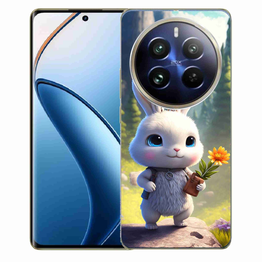 Gél borítás mmCase a Realme 12 Pro 5G/12 Pro+ 5G számára - aranyos nyuszi