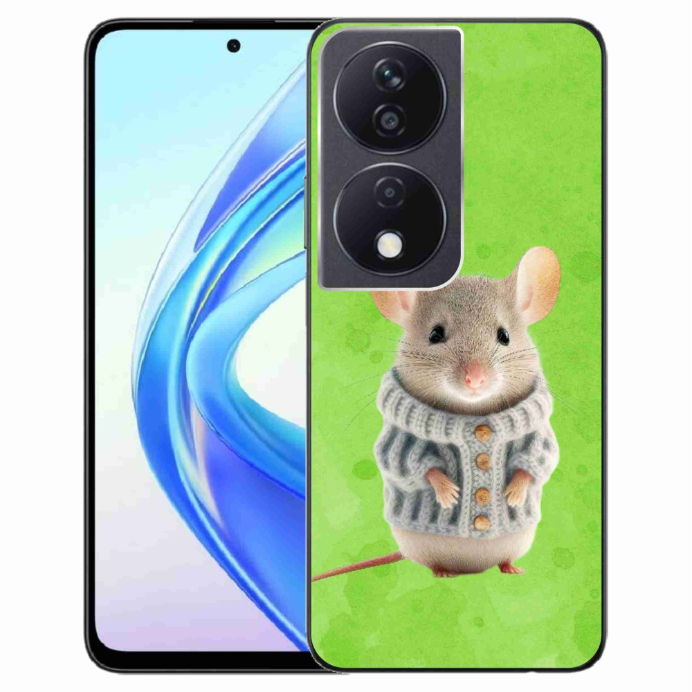 Gél borítás mmCase a Honor X7b/Honor 90 Smart - egér pulóverben
