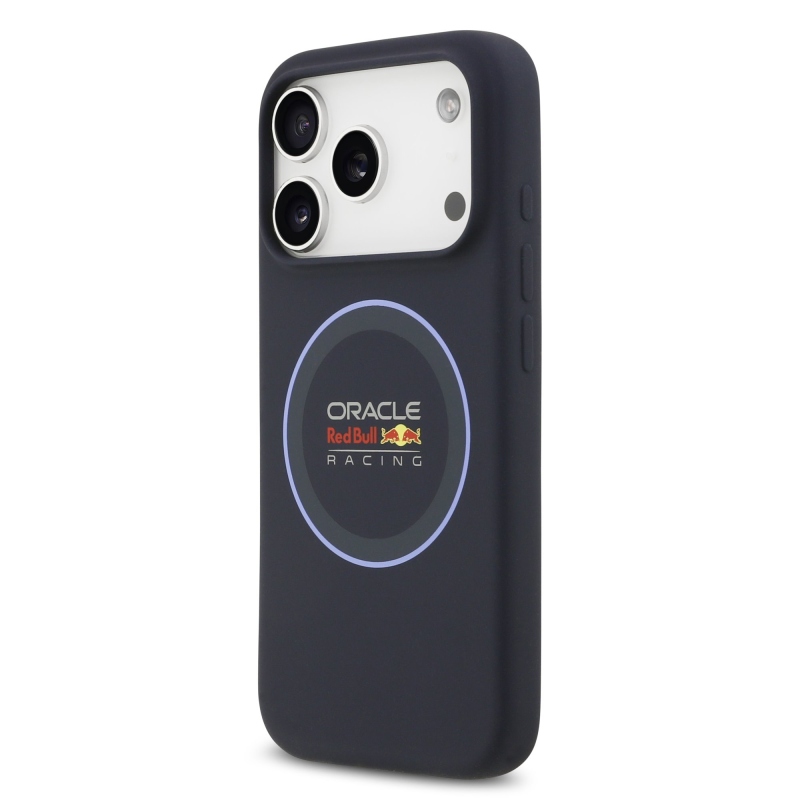 Red Bull szilikon kék gyűrűs MagSafe hátlap iPhone 17 Pro tengerészgyalogsághoz