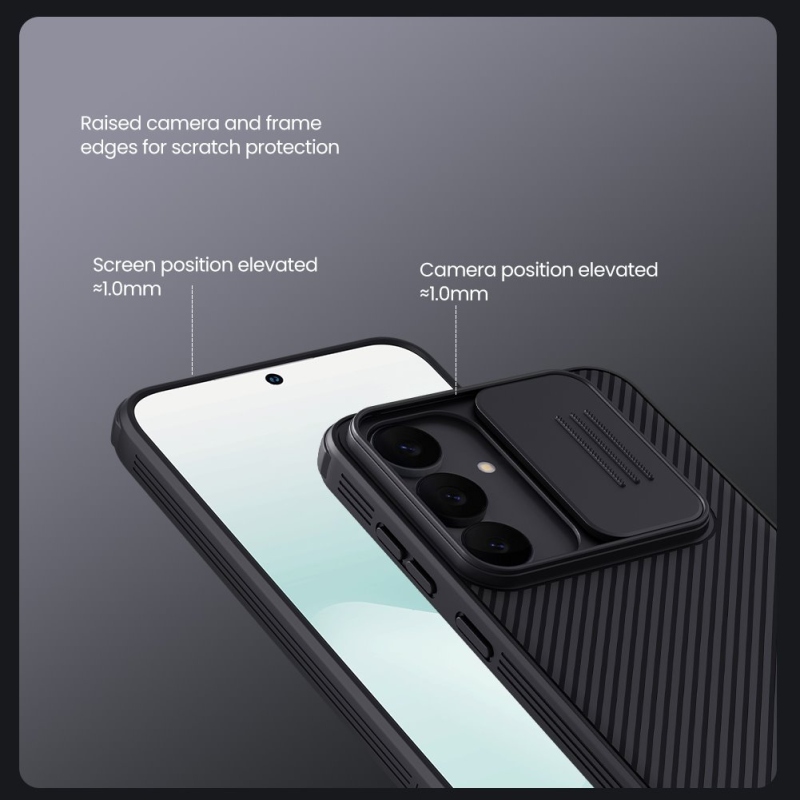 Nillkin CamShield PRO mágneses hátlap Samsung Galaxy S25 FE Fekete