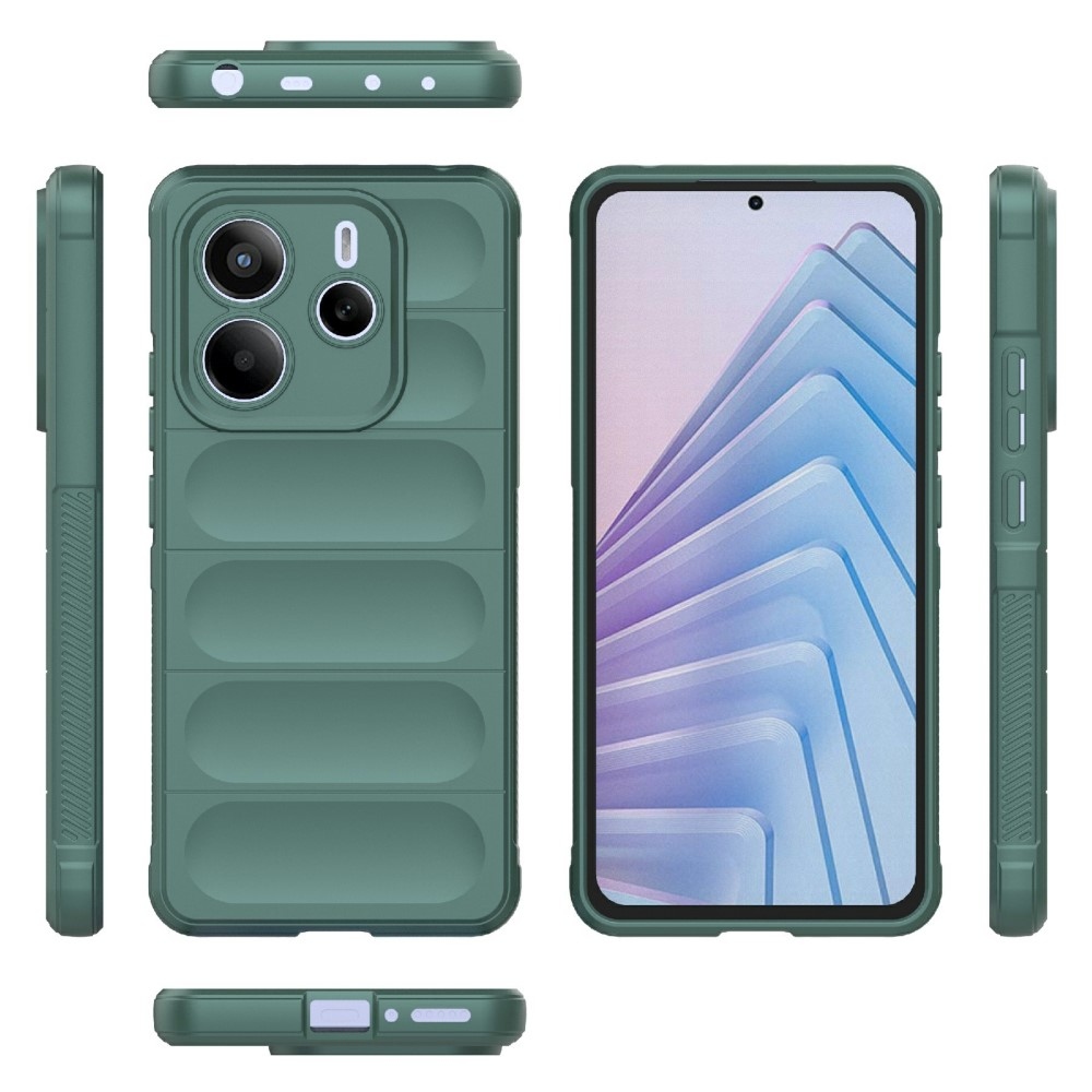 Rugg tartós zselés tok Xiaomi Redmi Note 14 5G - zöld
