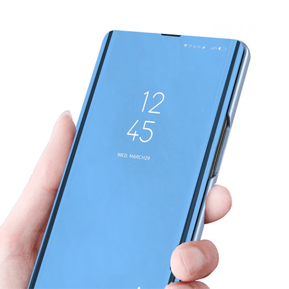 Átlátszó zárófedél matt előlappal Samsung Galaxy S24+ készülékre - kék