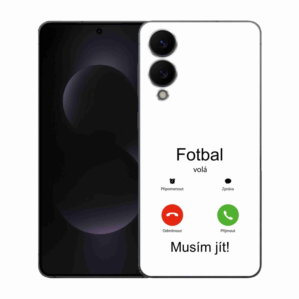 Gél borító mmCase Samsung Galaxy S25 Edge - futball hívások fehér háttérrel