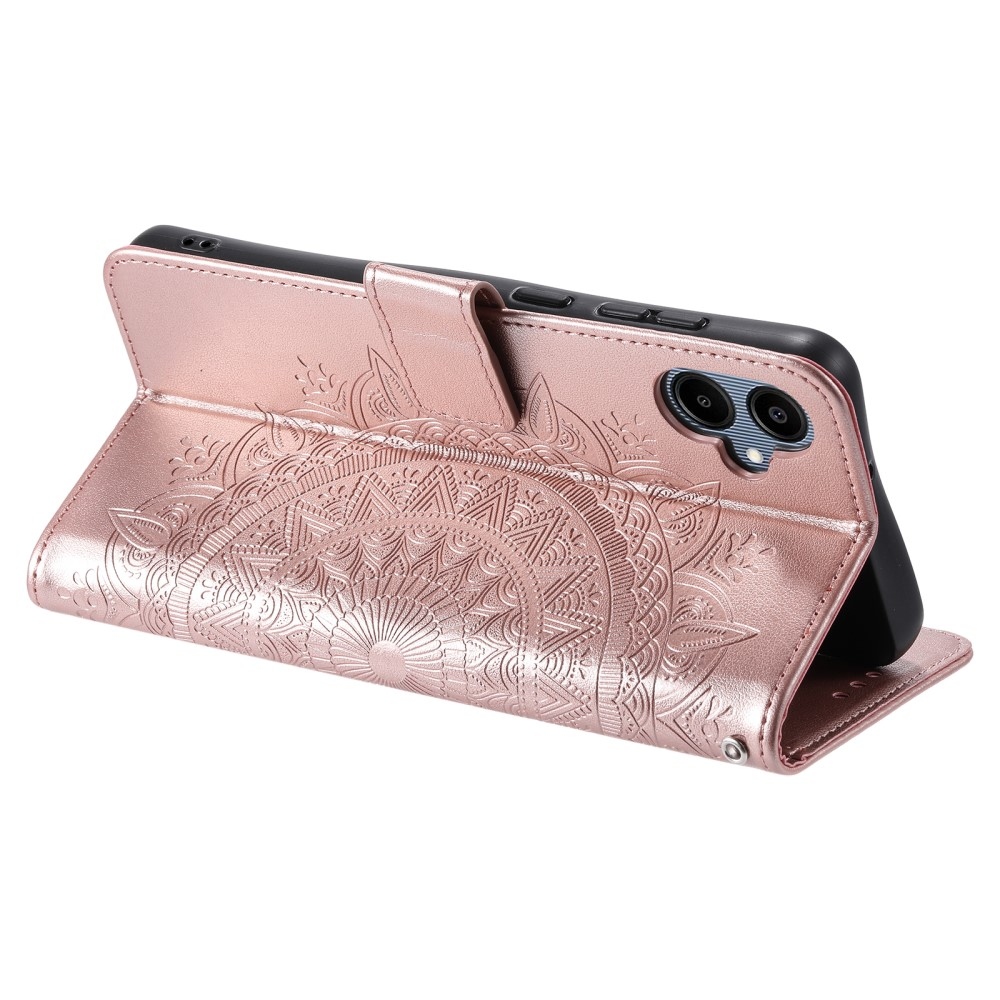 Mandala könyv tok Samsung Galaxy A06 4G - rózsa arany