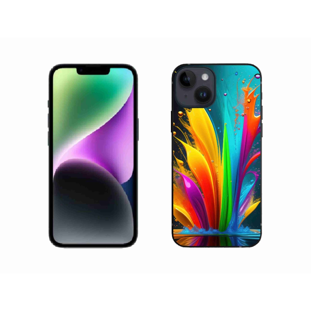 Gél borítás mmCase iPhone 14 készülékhez - absztrakt motívum 1