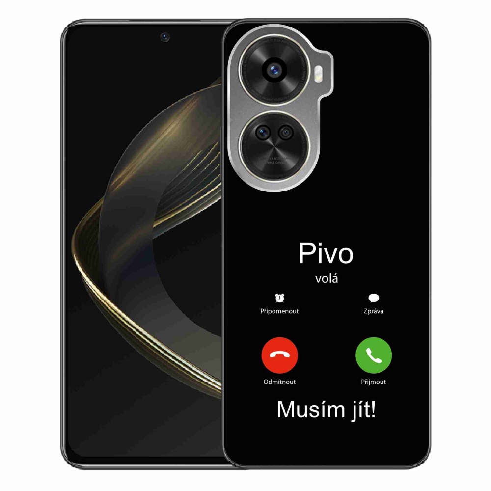 Gél borítás mmCase a Huawei Nova 12 SE-n - sör hívások fekete háttérrel
