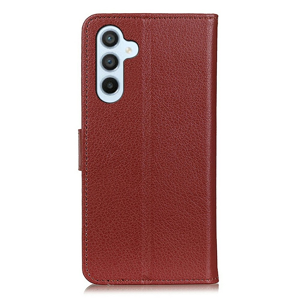 Litchie könyvtáska Samsung Galaxy A56 5G - barna