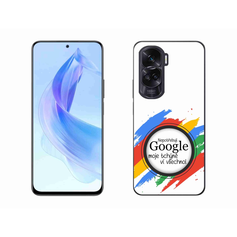 Gél borító mmCase a Honor 90 Lite-on - anyós tudja, hogy minden fehér háttérrel rendelkezik