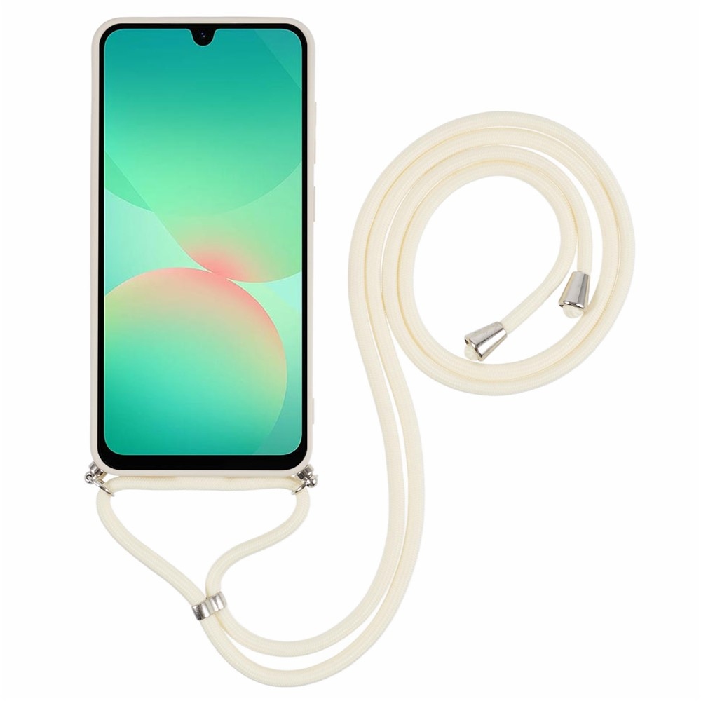 Bélelt zselés tok húzózsinórral Samsung Galaxy A17 5G - fehér