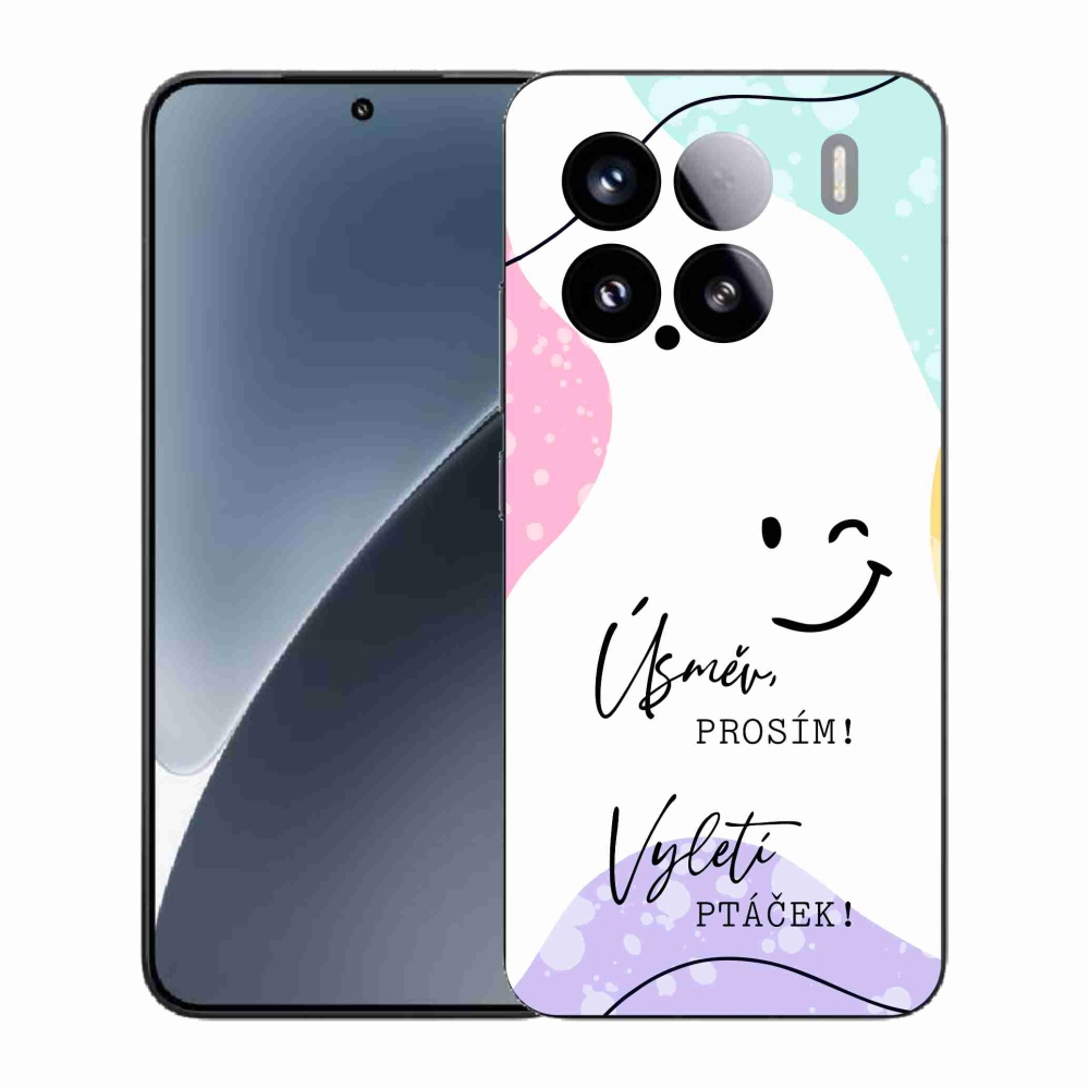 Gél borító mmCase a Xiaomi 15-hez - vicces szöveg 4 fehér háttérrel